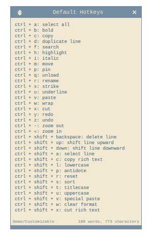 Highly Customizable
